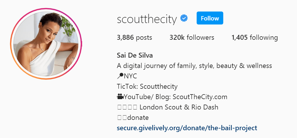 Top NYC Influencer - Sai De Silva
