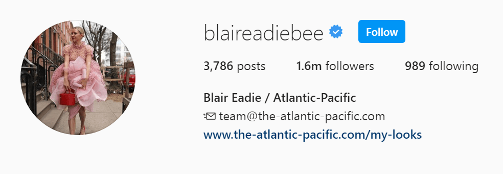 Top NYC Influencer - Blair Eadie