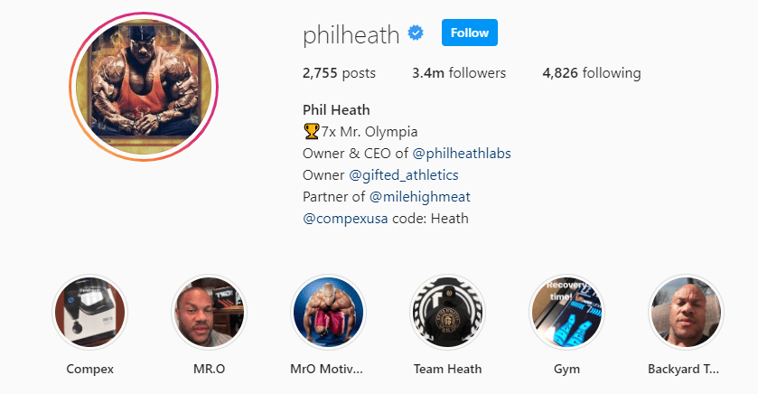 Top Fitness Influencer - Phil Heath