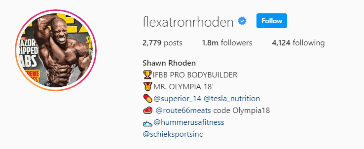 Top Fitness Influencer - Shawn Rhoden