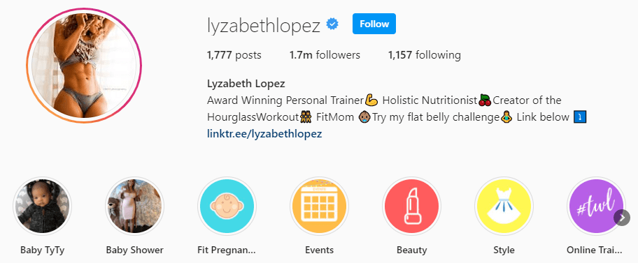 Top Fitness Influencer - Lyzabeth Lopez