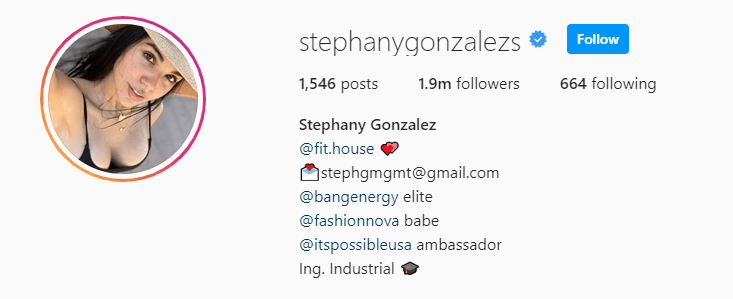 Top Fitness Influencer - Stephany Gonzalez