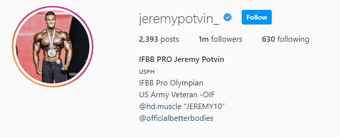 Top Fitness Influencer - Jeremy Potvin