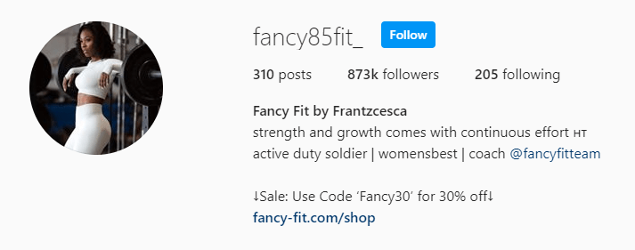 Top Fitness Influencer - Frantzcesca Casimir