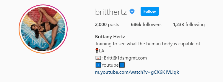 Top Fitness Influencer - Britanny Hertz