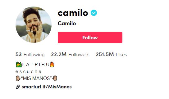 11. Camilo Top TikTok Influencers, TikTok Stars, and Tiktokers