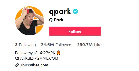 33. Q Park Top TikTok Influencers, TikTok Stars, and Tiktokers