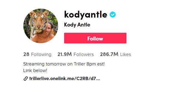 44. Kody Antle Top TikTok Influencers, TikTok Stars, and Tiktokers
