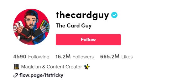 The Card Guy Top TikTok Influencers, TikTok Stars, and Tiktokers