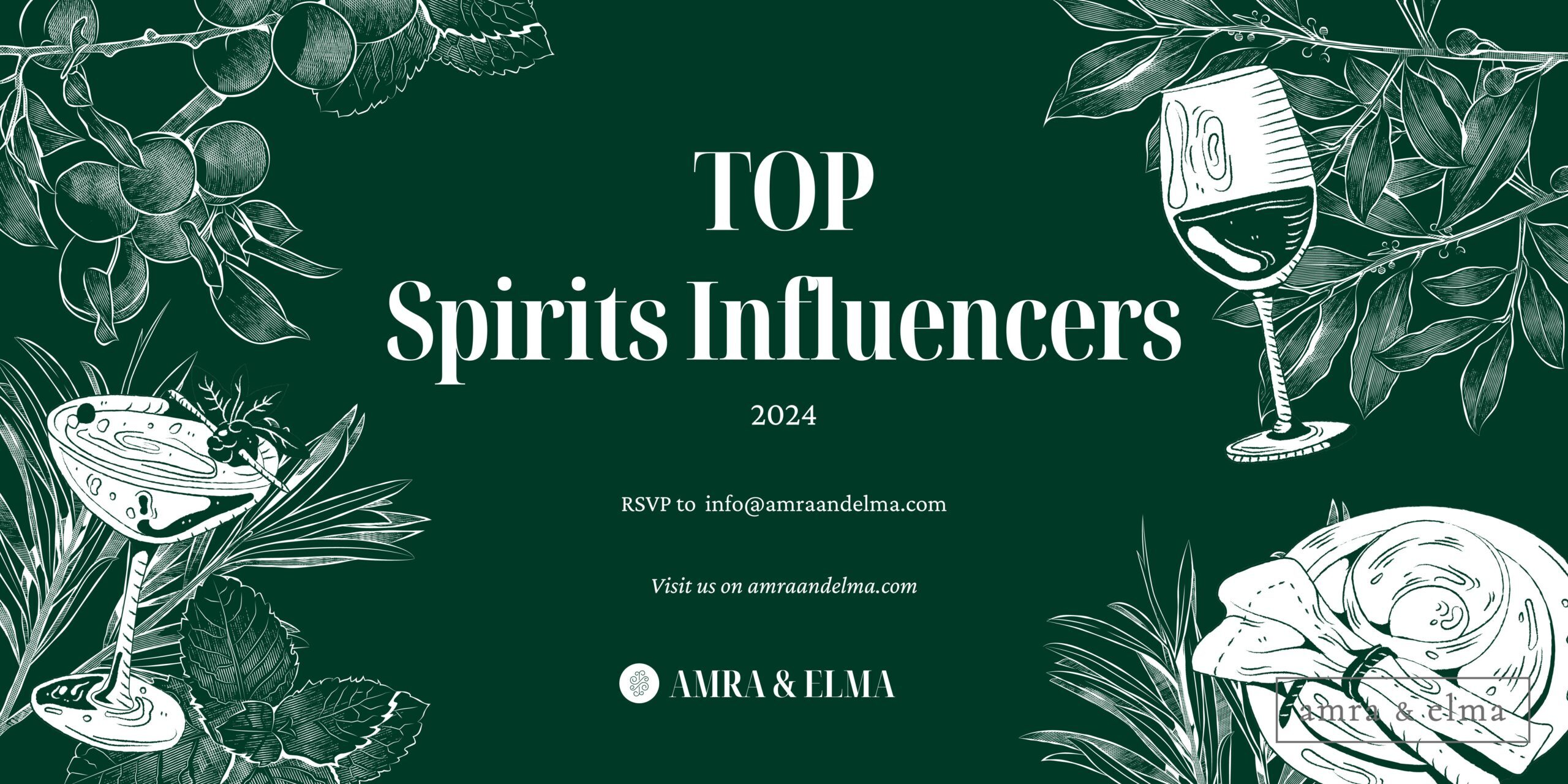 Corporate Event Banner in Emerald Mint Green Aspirational Elegance Style scaled top spirits influencers 2024, top wine influencers 2024, top beverage influencers 2024, top food and beverage influencers 2024