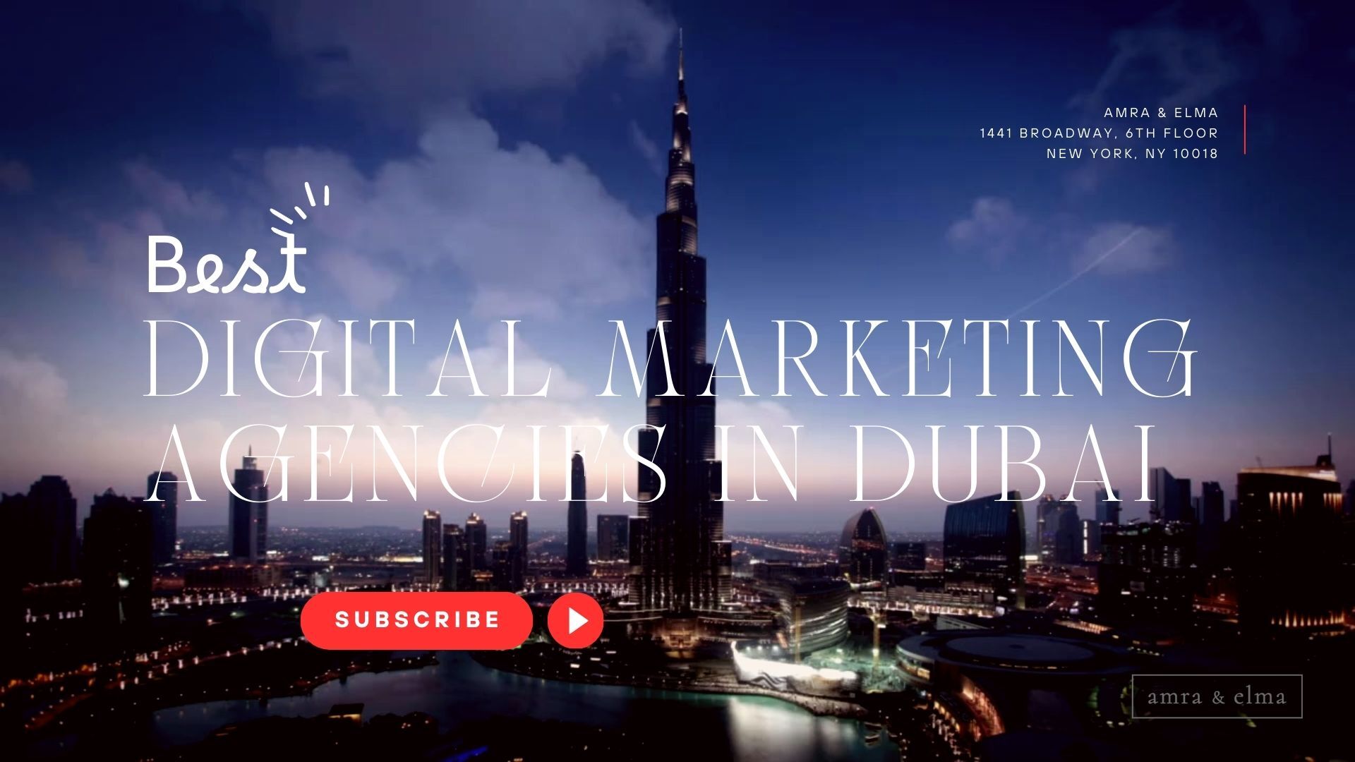 Black Red and White Simple Travel Ads Promo Video BEST DIGITAL MARKETING AGENCIES IN DUBAI IN 2024
