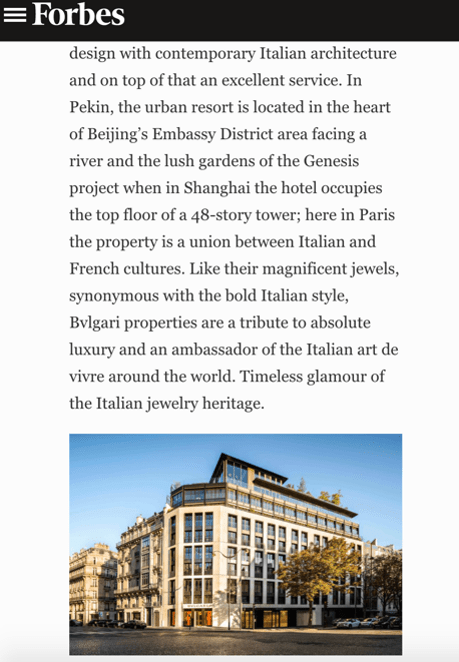 Bvlgari Forbes